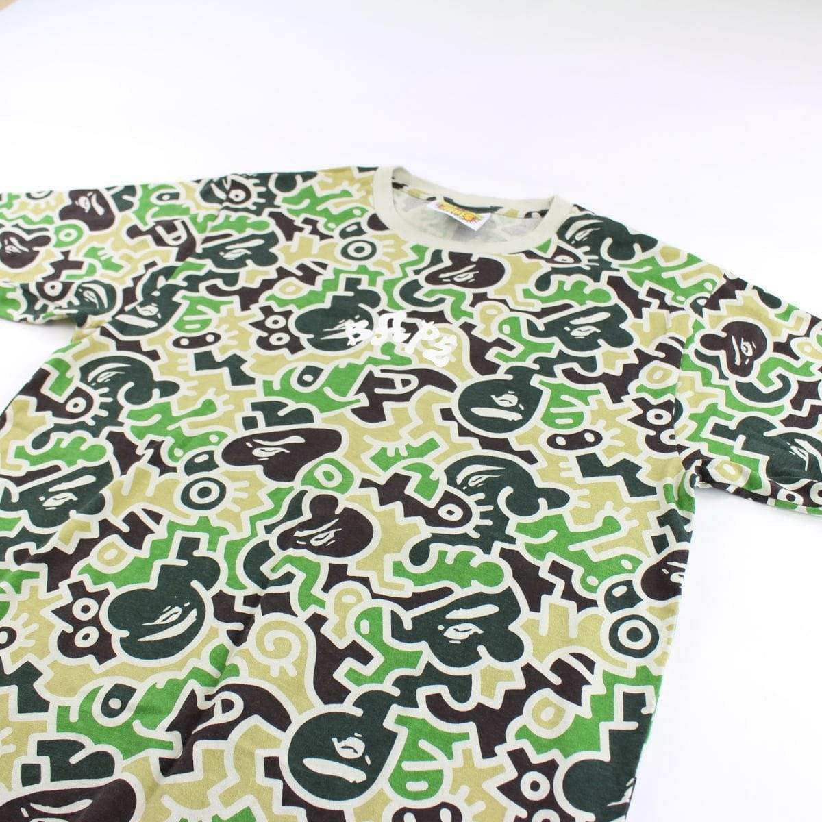 Bape Green Keith Haring Style Milo Tee - SaruGeneral