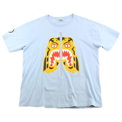 T-shirt Bape Tiger Face bleu clair