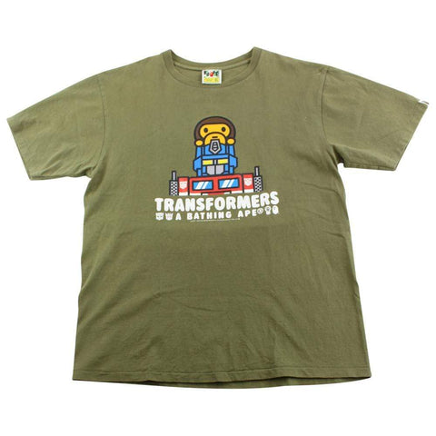 Bape x Transformers Baby Milo Tee Olive