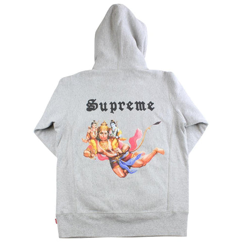 supreme hanu hoodie grey