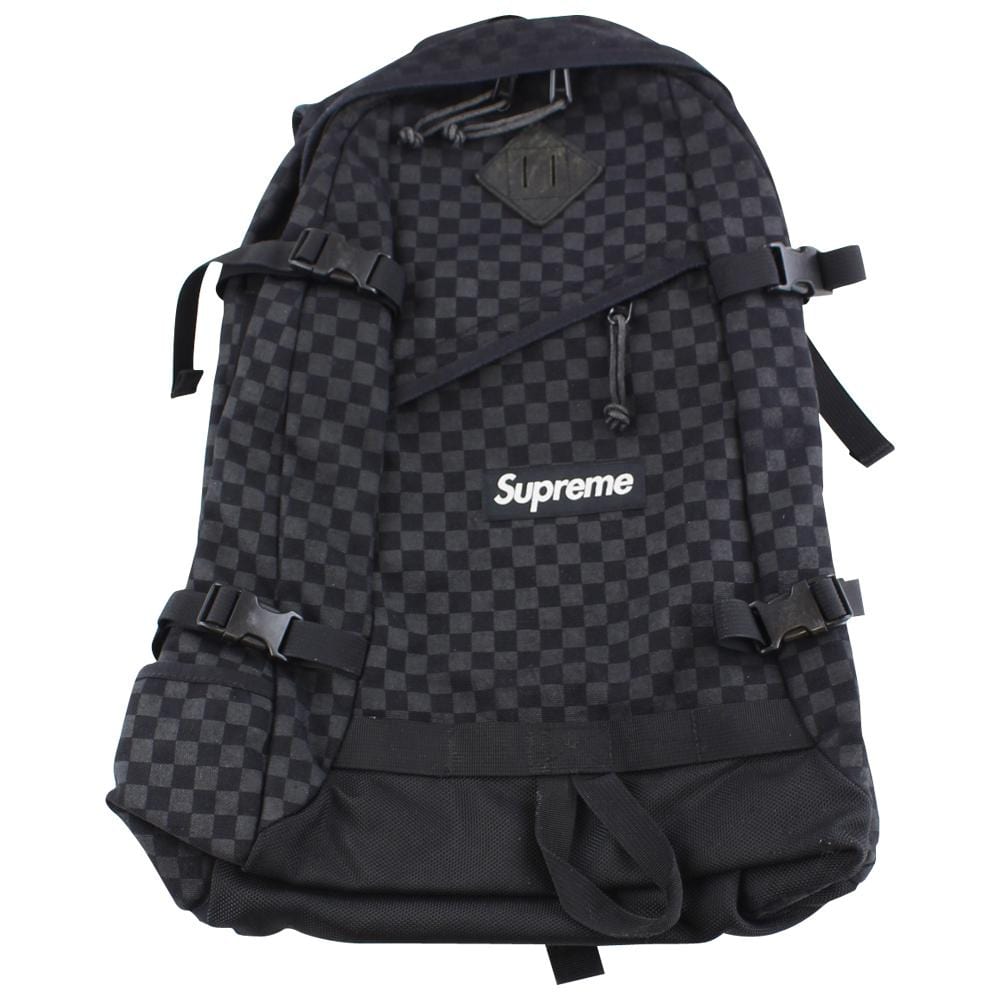 Supreme Checkered Backpack Black – SARUGENERAL