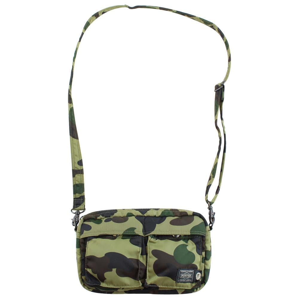 Bape x Porter 1st Green Camo Side Bag - SaruGeneral