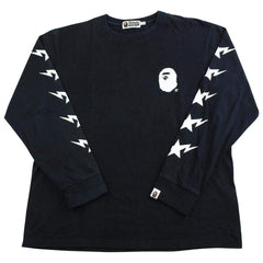 bape multi logo big ape ls black