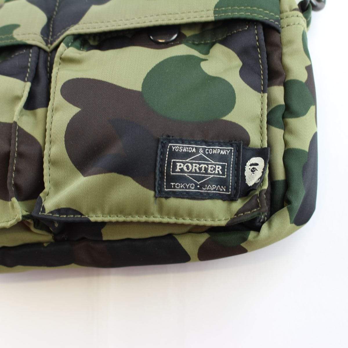 Bape x Porter 1st Green Camo Side Bag - SaruGeneral