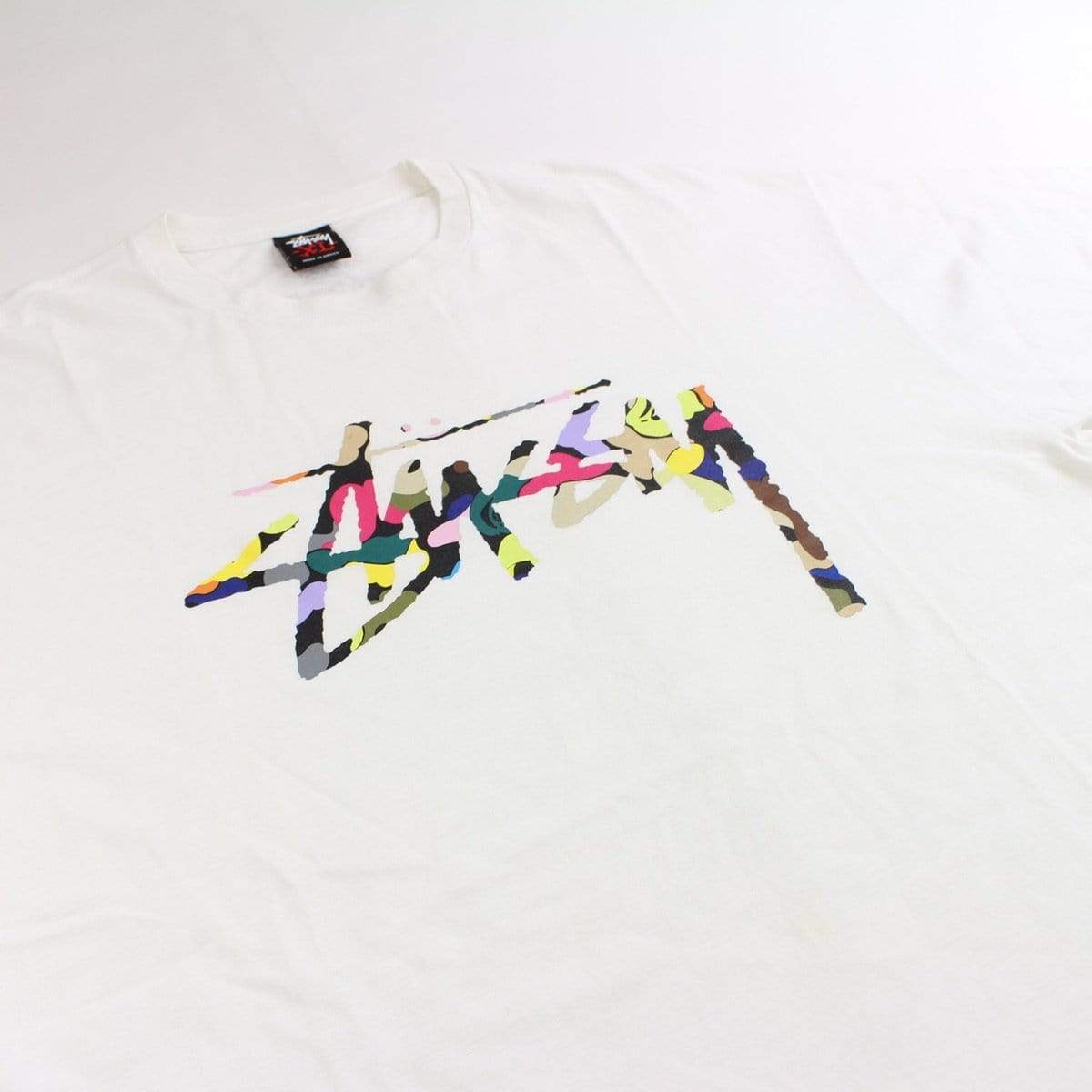 bape x stussy 30th anni tee white - SaruGeneral