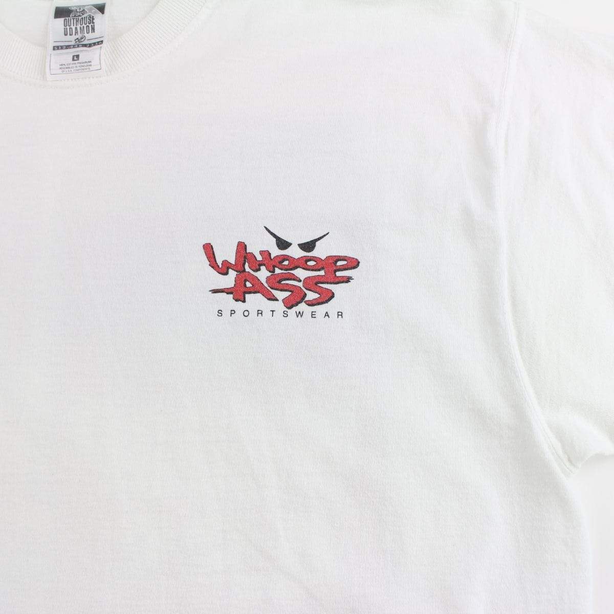 Can of Whoop Ass Tee White - SaruGeneral