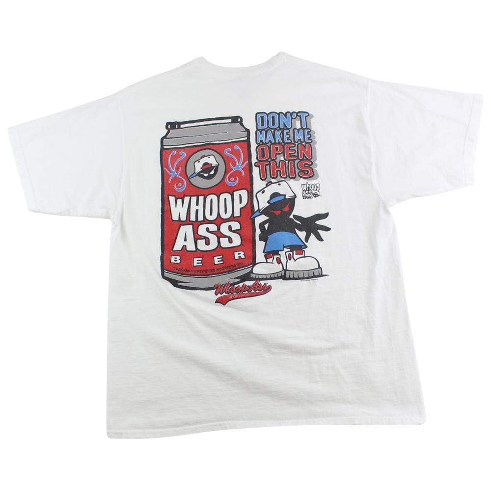 Can of Whoop Ass Tee White - SaruGeneral