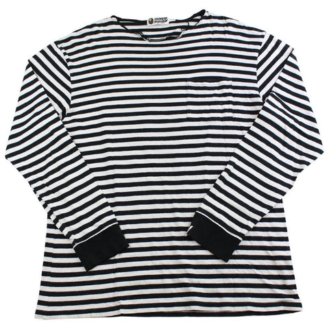 Bape Sniper noir et blanc à manches longues