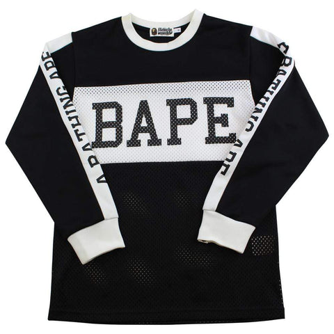 maillot en maille texte BAPE