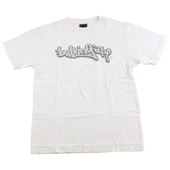 bape graffiti logo tee white