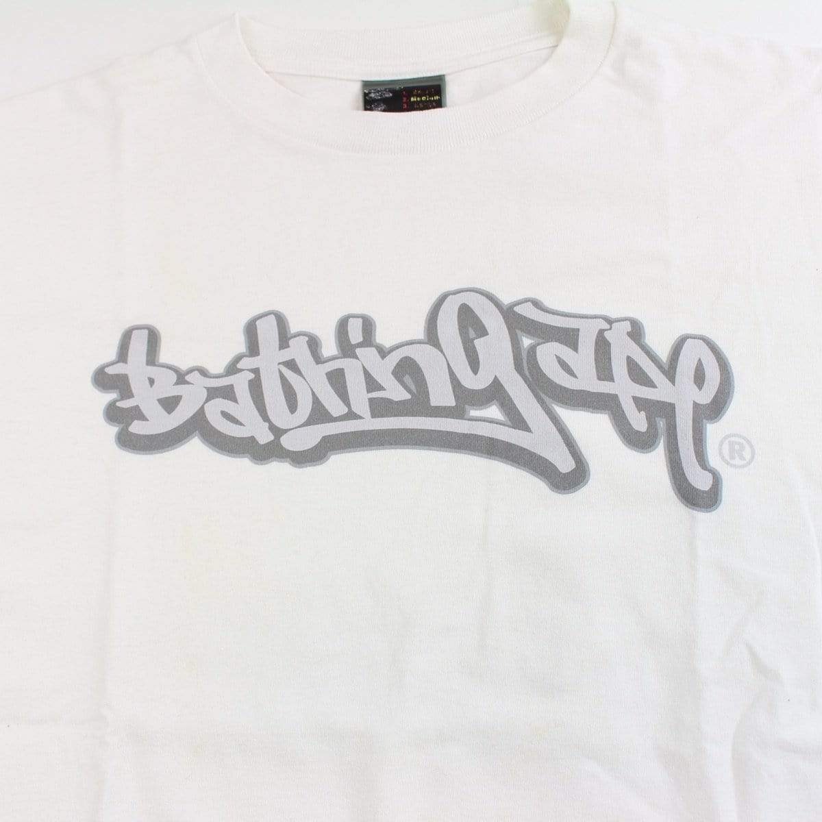 bape graffiti logo tee white - SaruGeneral