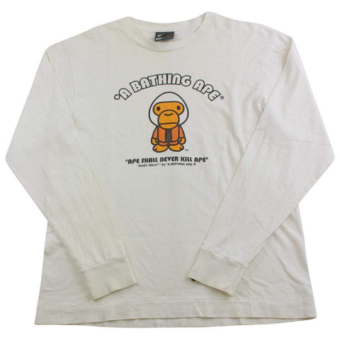 bape milo general figure ls white