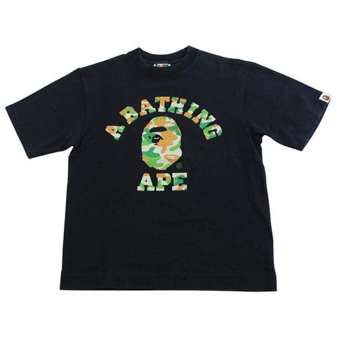 T-shirt Bape Puzzle Camo College avec logo noir