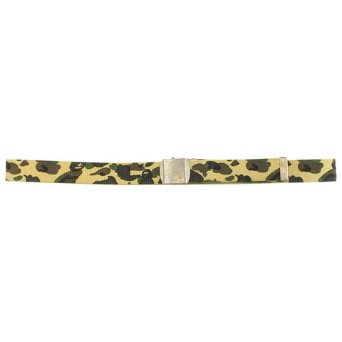 bape 1st yellow camo belt