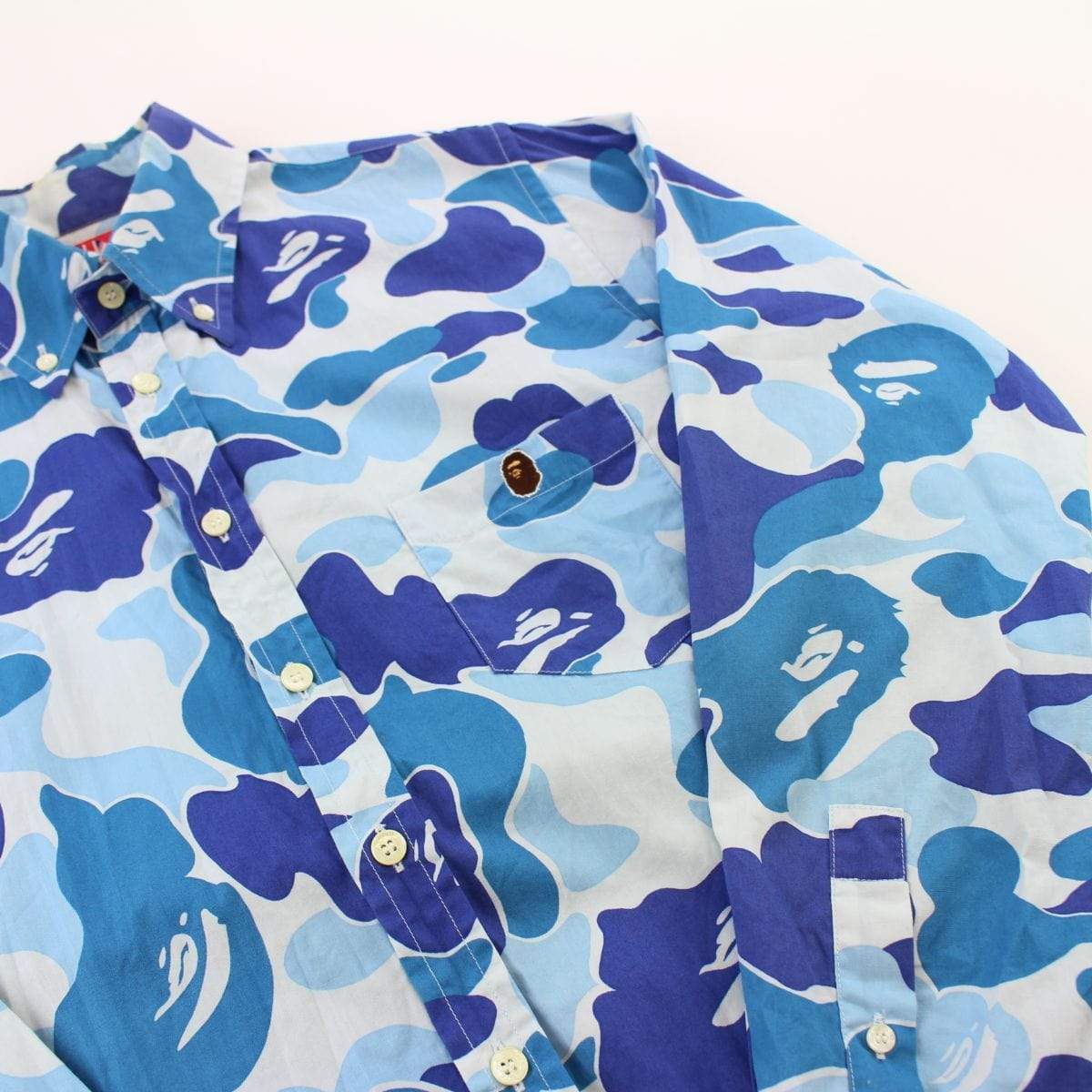 Bape ABC Blue Camo LS Shirt - SaruGeneral