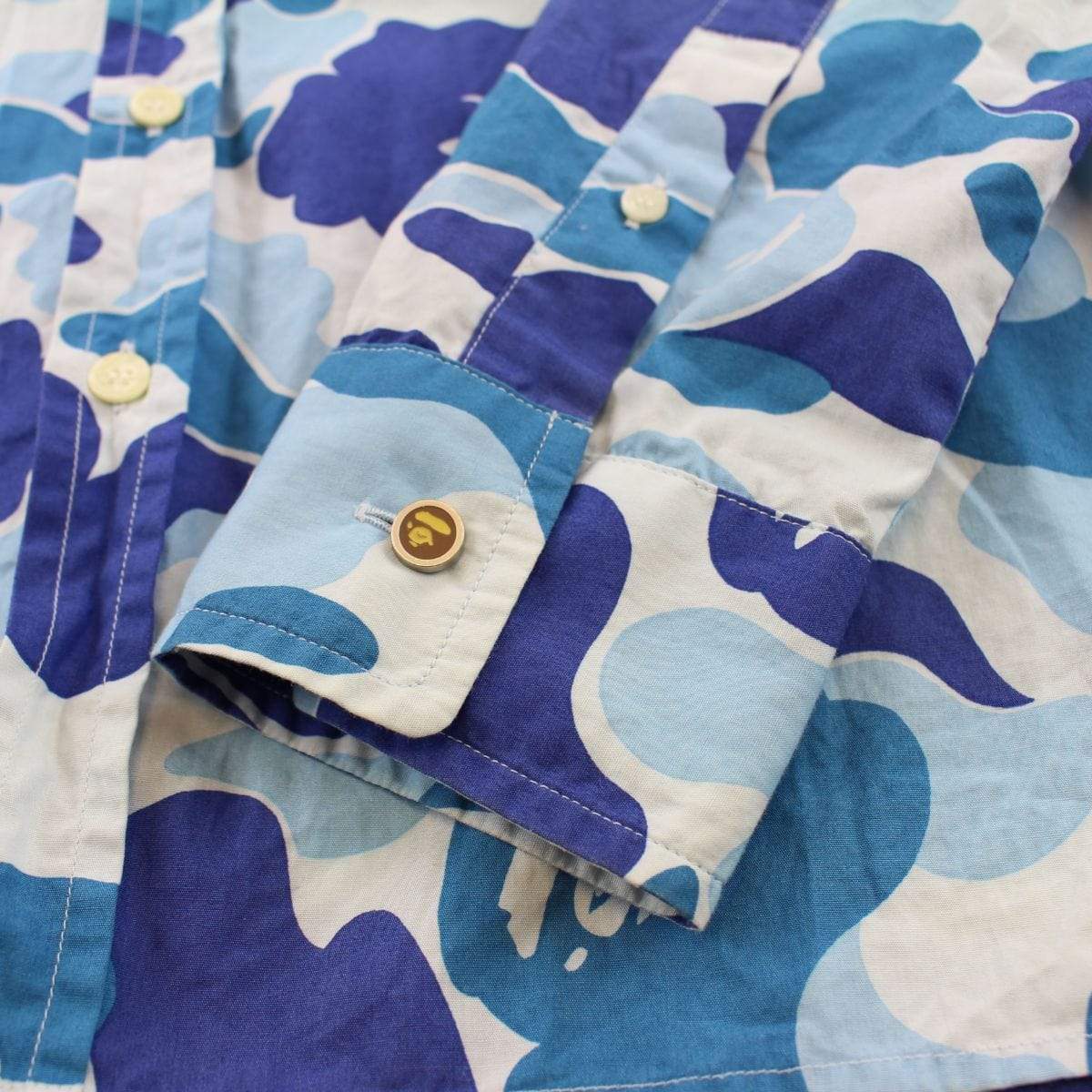 Bape ABC Blue Camo LS Shirt - SaruGeneral