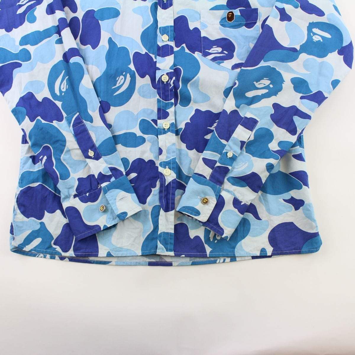 Bape ABC Blue Camo LS Shirt - SaruGeneral