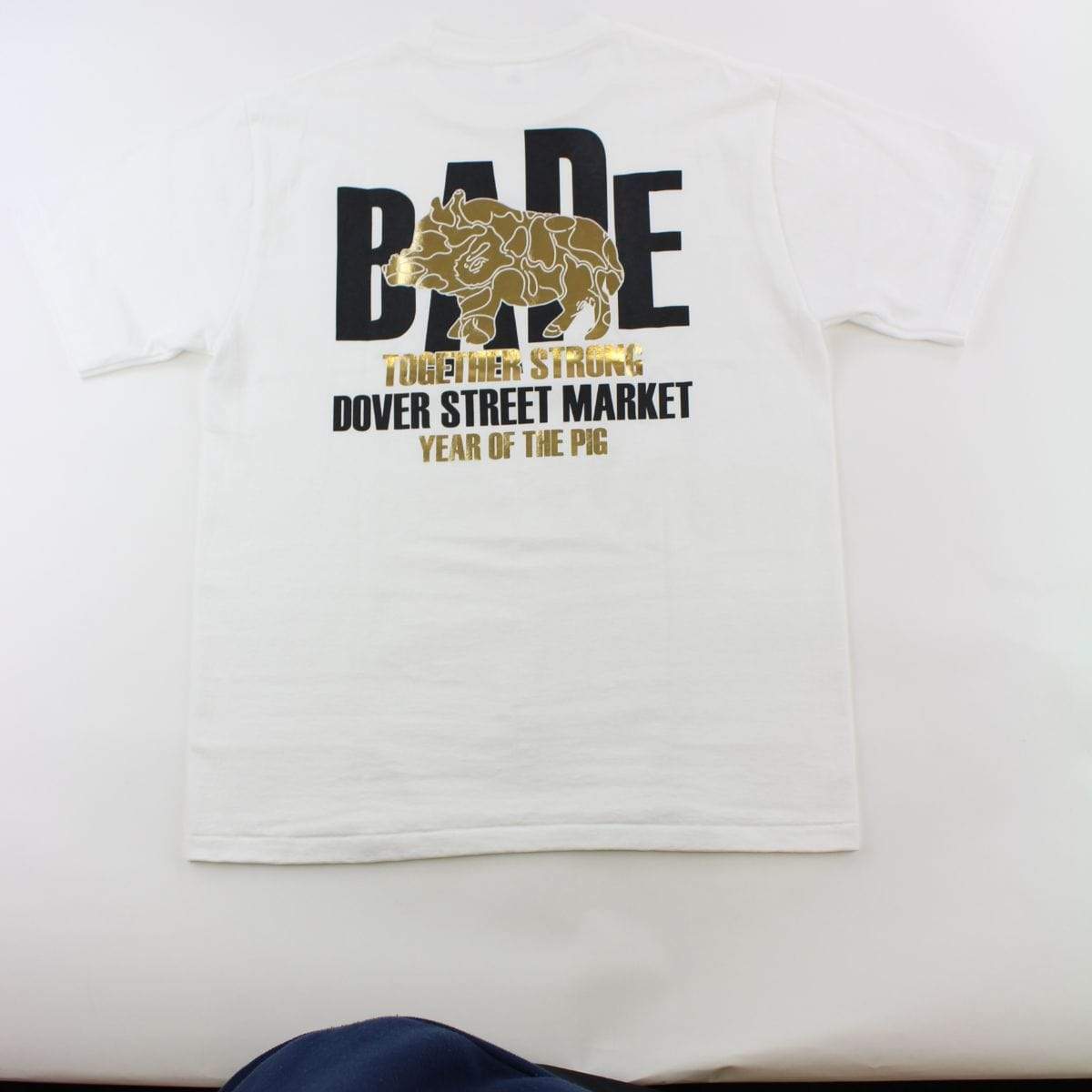 Bape x DSM Year of the Pig Logo Tee White - SaruGeneral