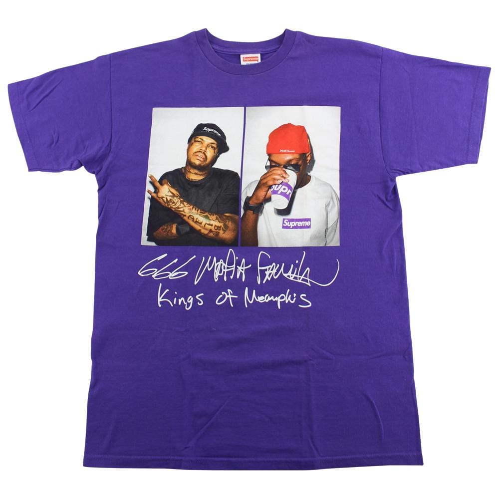 Supreme Three Six Mafia Tee Purple – SARUGENERAL