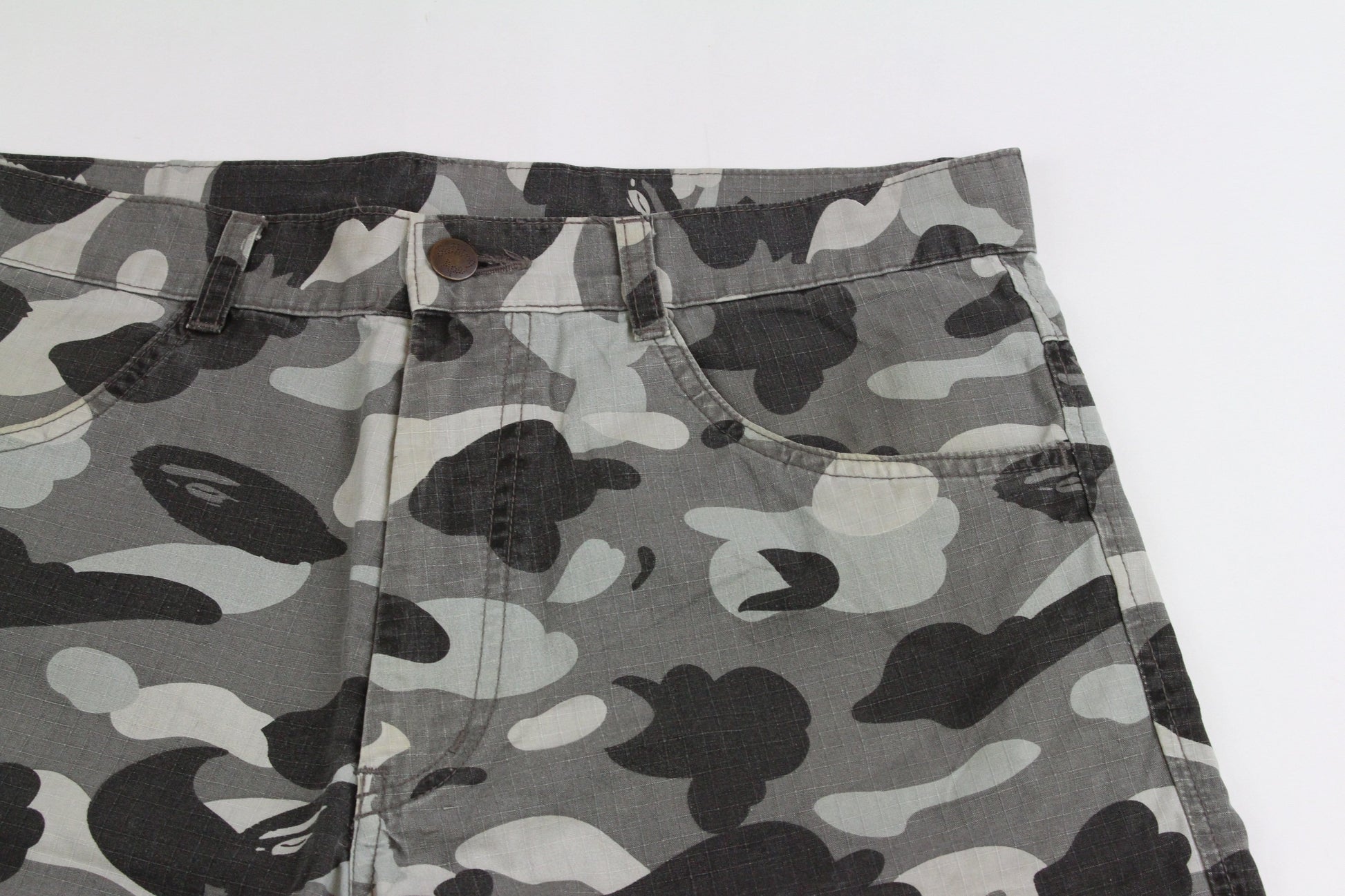 Bape Grey Camo Shorts - SaruGeneral