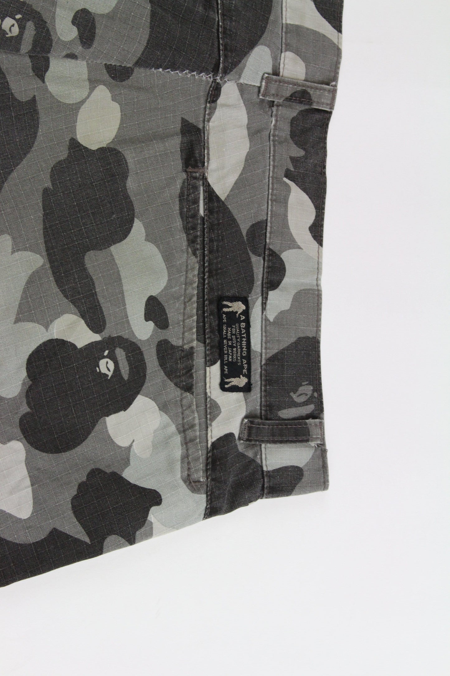 Bape Grey Camo Shorts - SaruGeneral