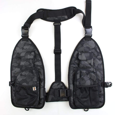 Bape Black Camo Tactical vest navy