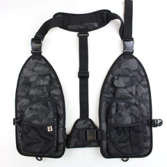 Bape Black Camo Tactical vest navy