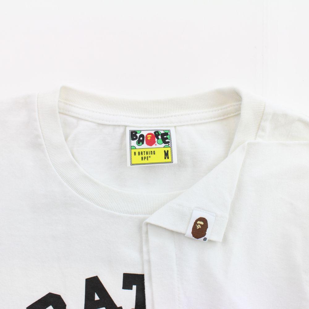 Bape Multicamo Black College Logo Tee White - SaruGeneral