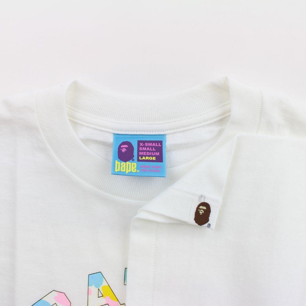 Bape Candy Camo White NYC College Logo Tee White - SaruGeneral
