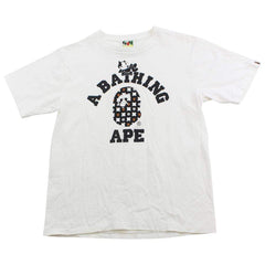 Bape x Felix The Cat College Logo Tee White