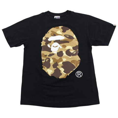 Bape Desert Camo Big Ape Logo Tee Black