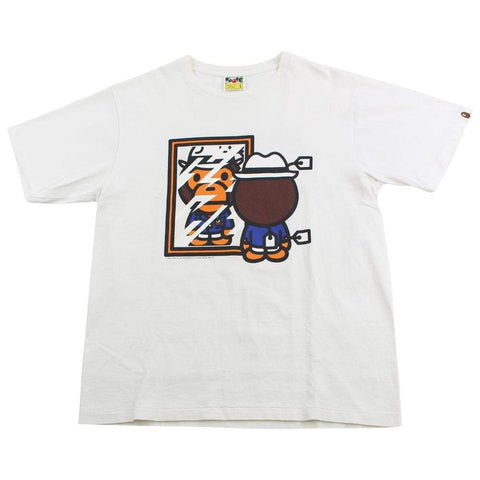 Bape Baby Milo Mirror Tee White