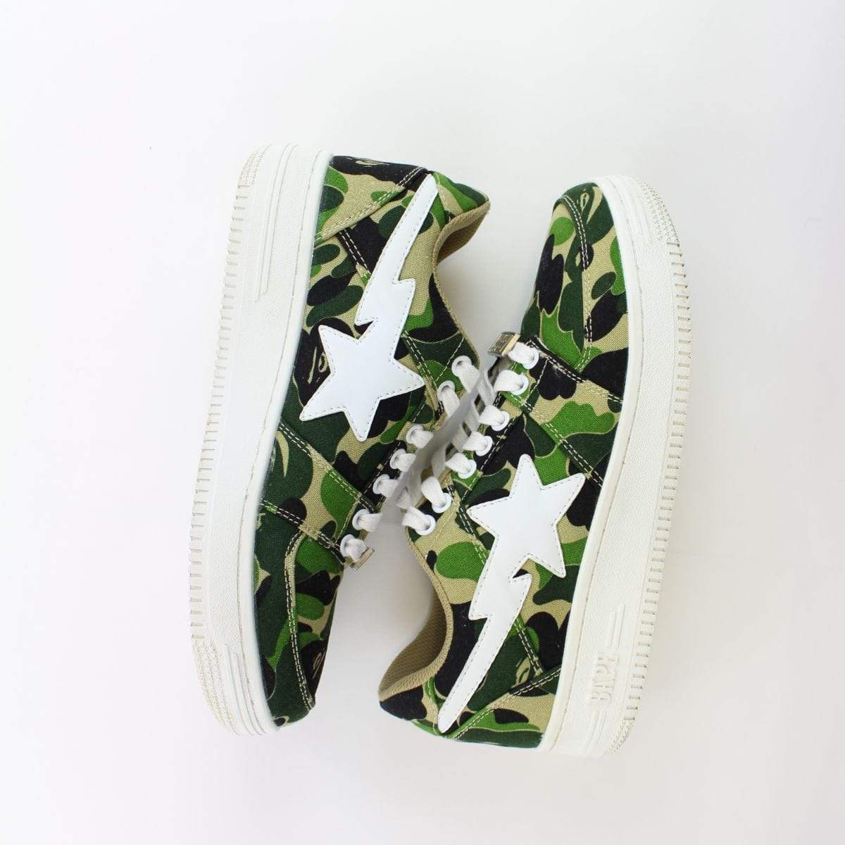 Bapesta White Sta ABC Green Camo - SaruGeneral