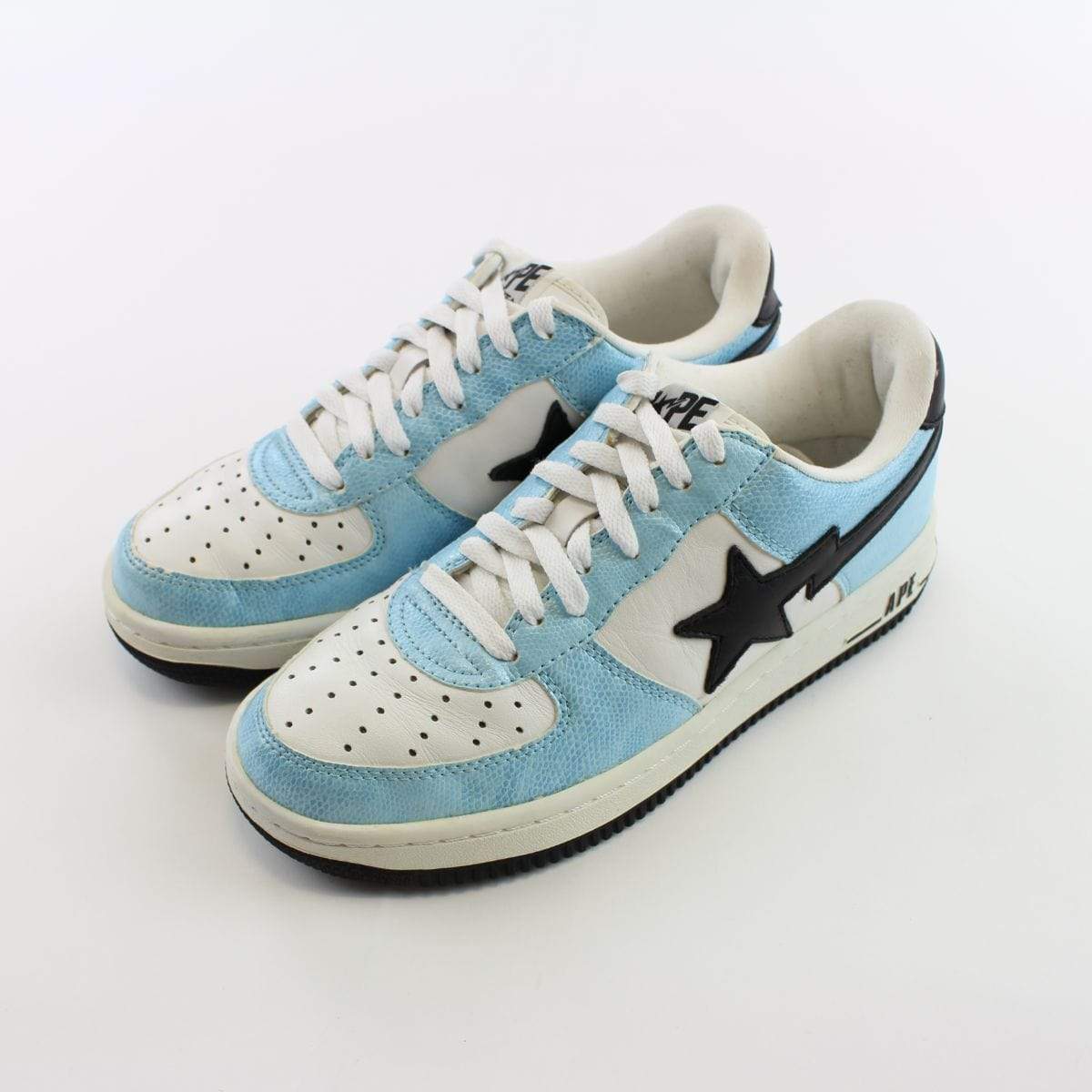 Bapesta Black Blue White Snakeskin - SaruGeneral