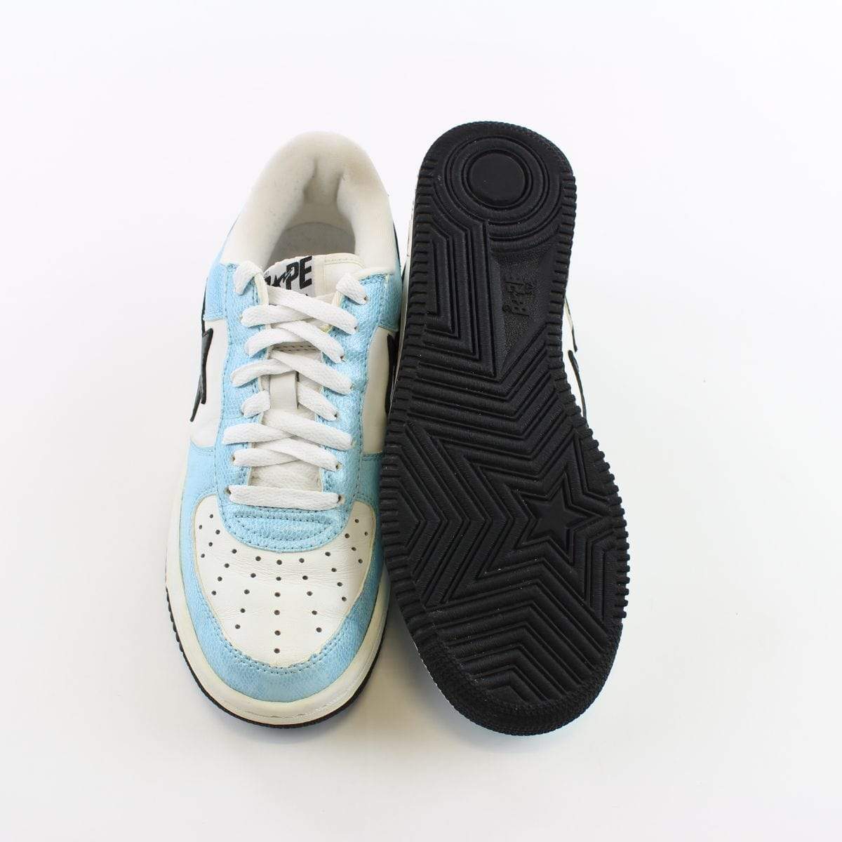 Bapesta Black Blue White Snakeskin - SaruGeneral