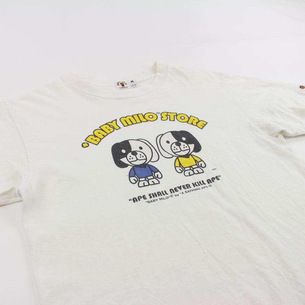 Bape Baby Milo Store Dogs Tee White - SaruGeneral