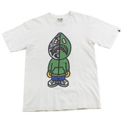 Bape Shark Man Figure Tee White