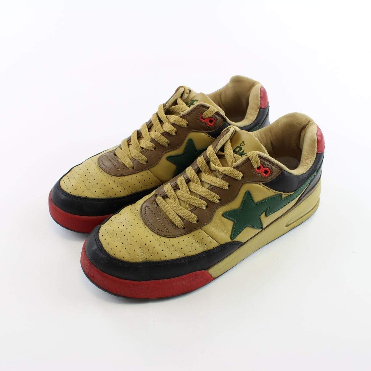 Bape Roadsta Green Tan Brown - SaruGeneral