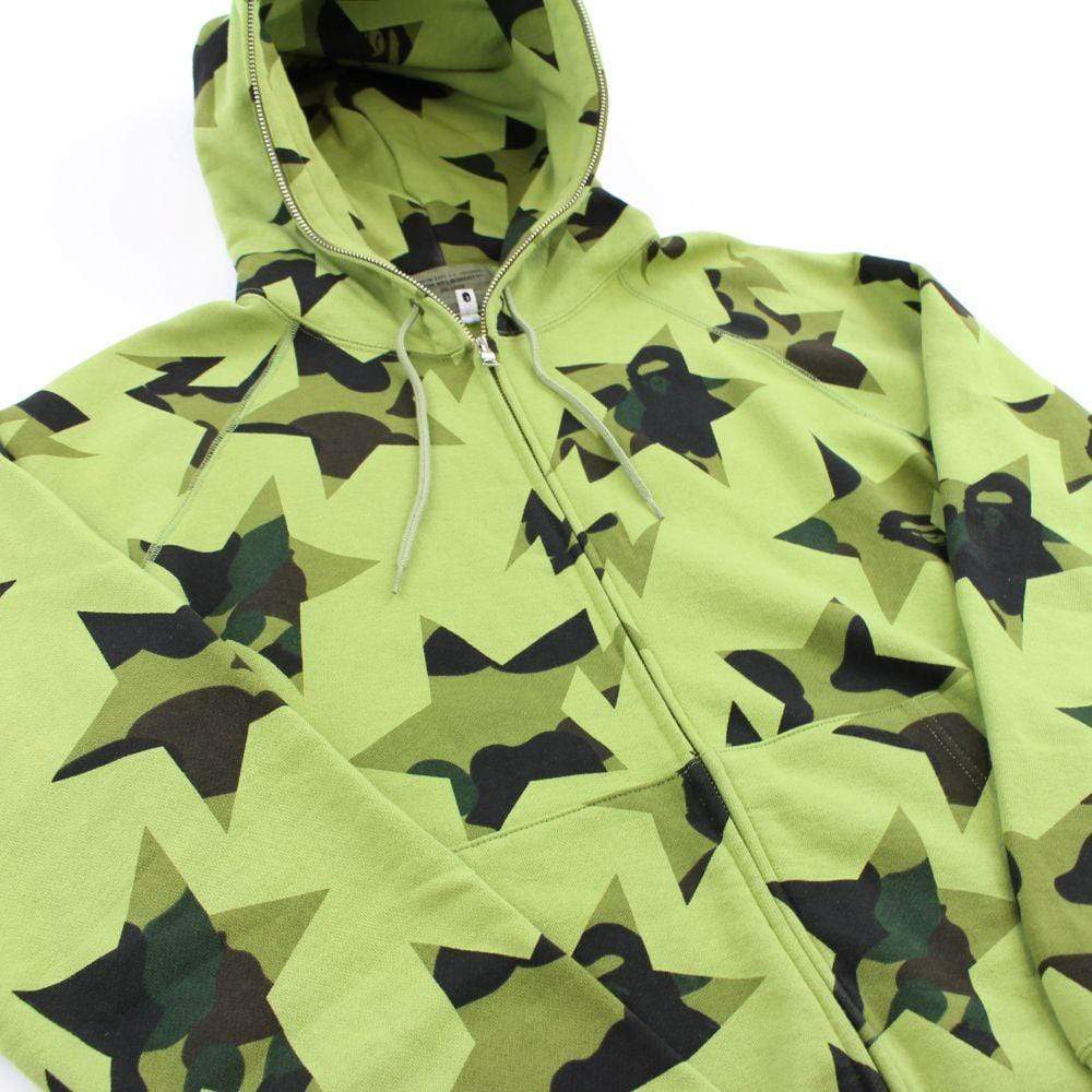 Bapesta Allover Camo Sta Fullzip Green - SaruGeneral