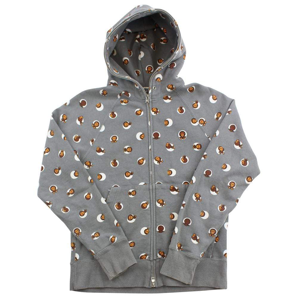 Bape Milo Polkadot full zip Grey - SaruGeneral