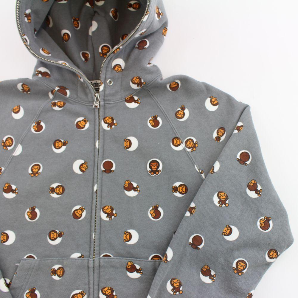 Bape Milo Polkadot full zip Grey - SaruGeneral