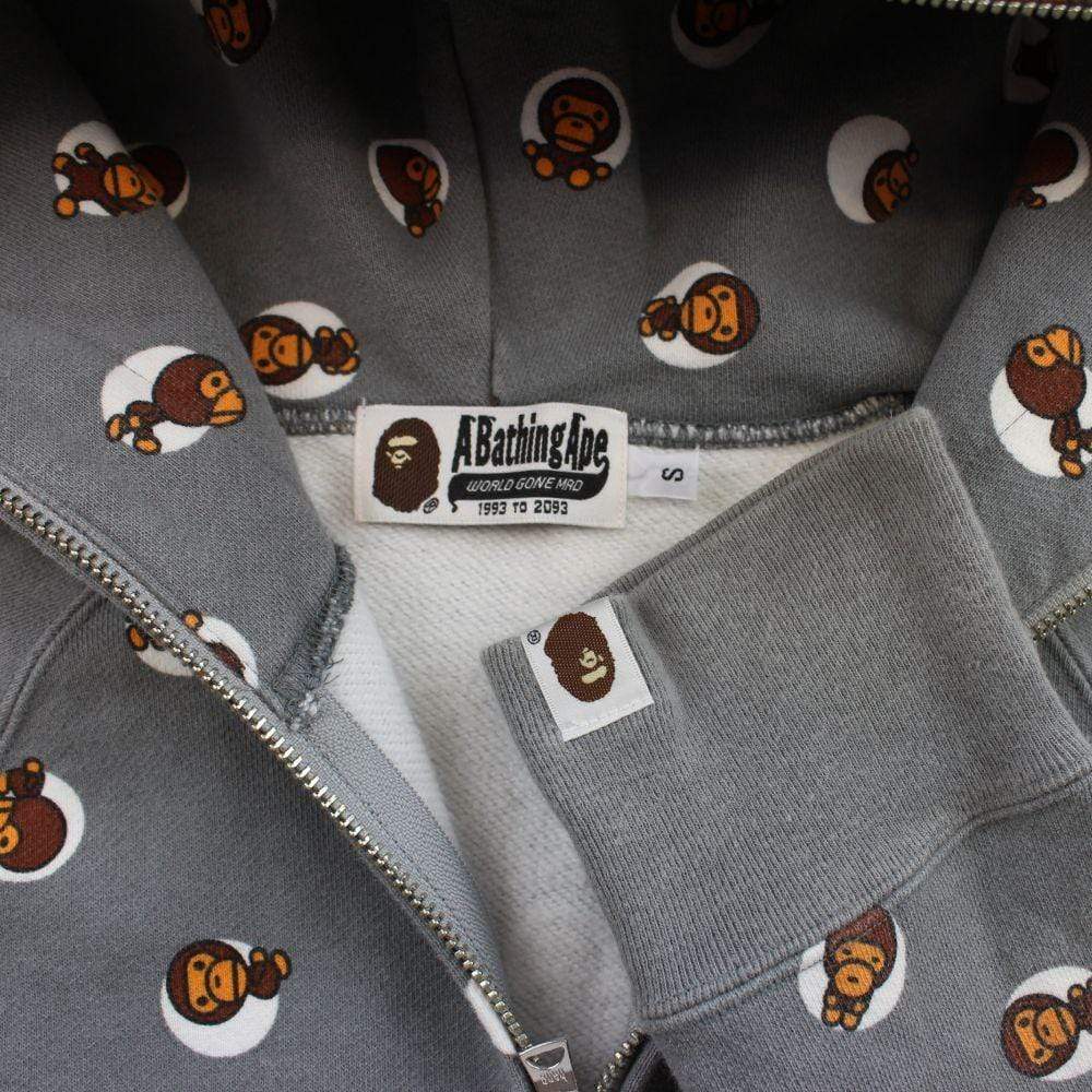 Bape Milo Polkadot full zip Grey - SaruGeneral