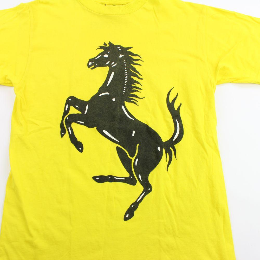 Ferrari Logo Tee Yellow - SaruGeneral