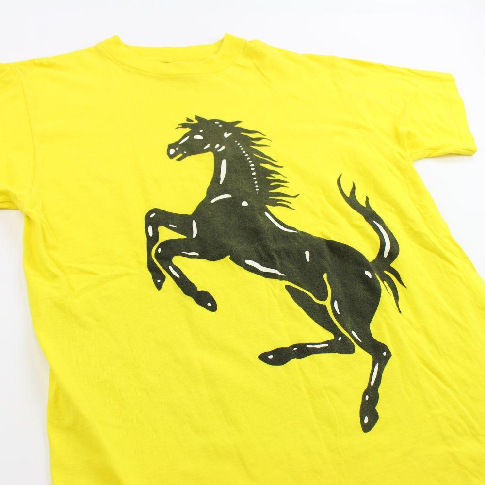 Ferrari Logo Tee Yellow - SaruGeneral