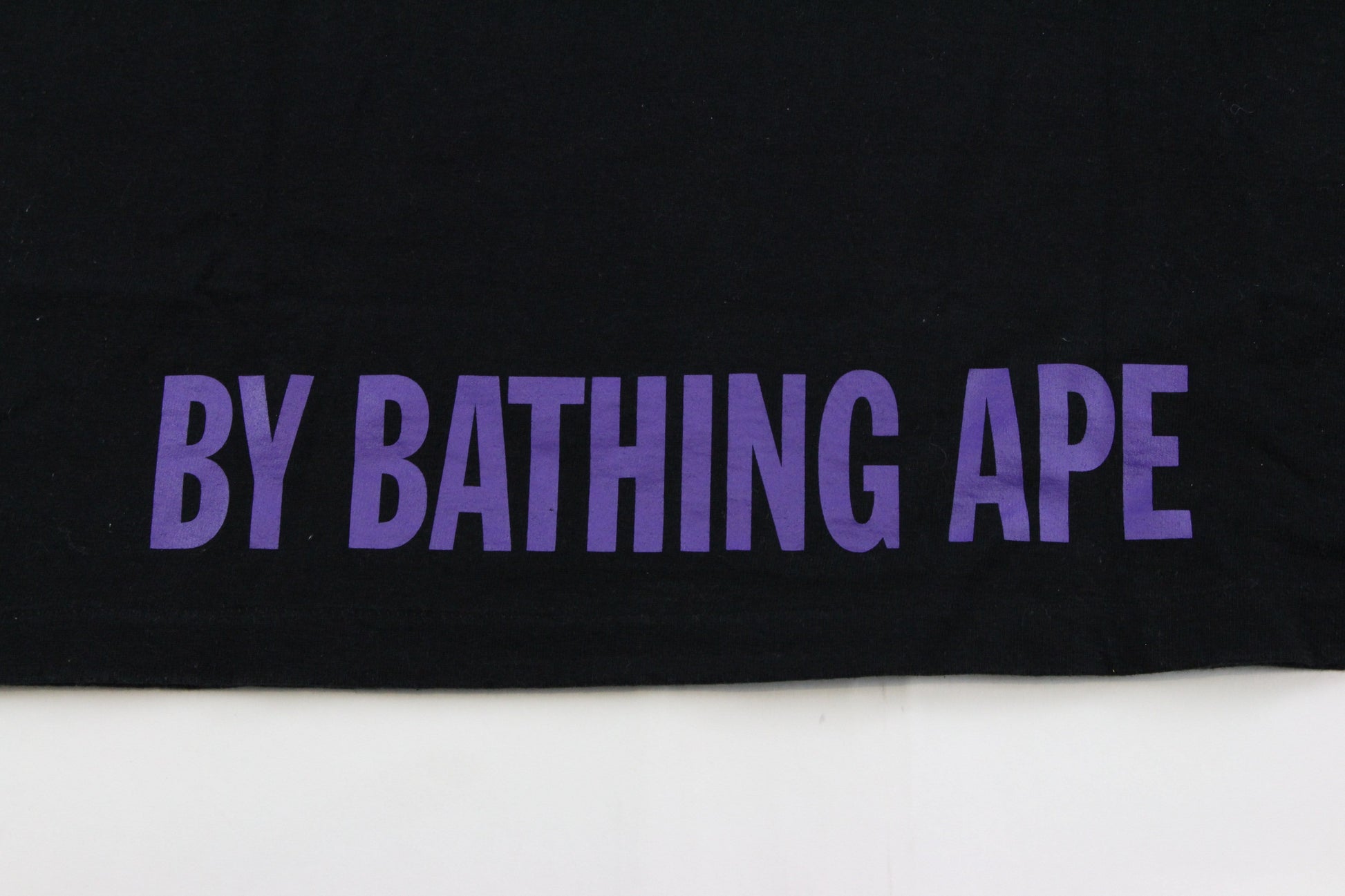 Bape x One Piece Purple Camo Cross Tee Black - SaruGeneral