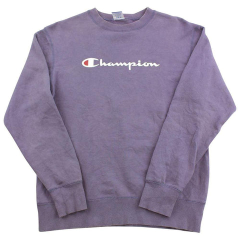 Champion Logo Crewneck Purple