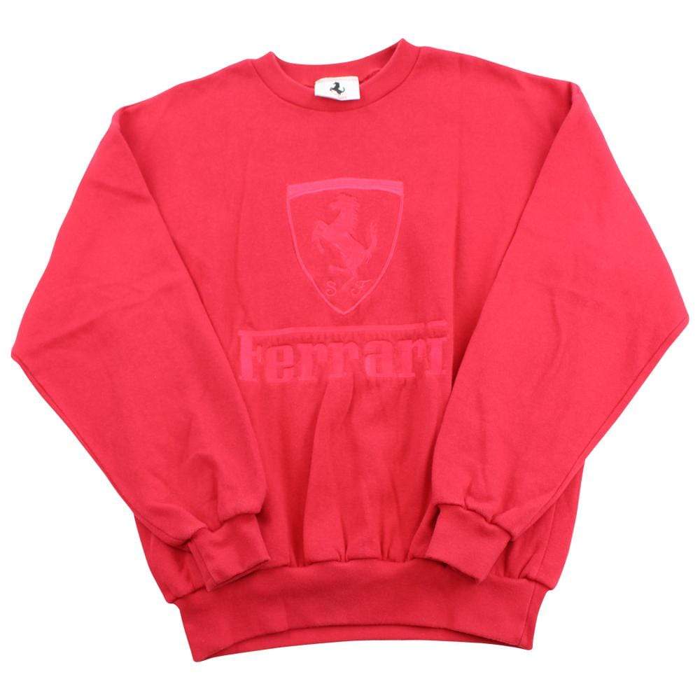 Ferrari embroided Crewneck Red - SaruGeneral