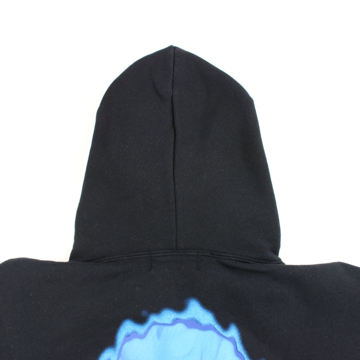 Bape blue flame big ape logo hoodie black 2019 - SaruGeneral