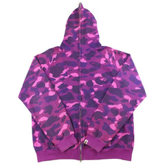 Bape purple camo full zip