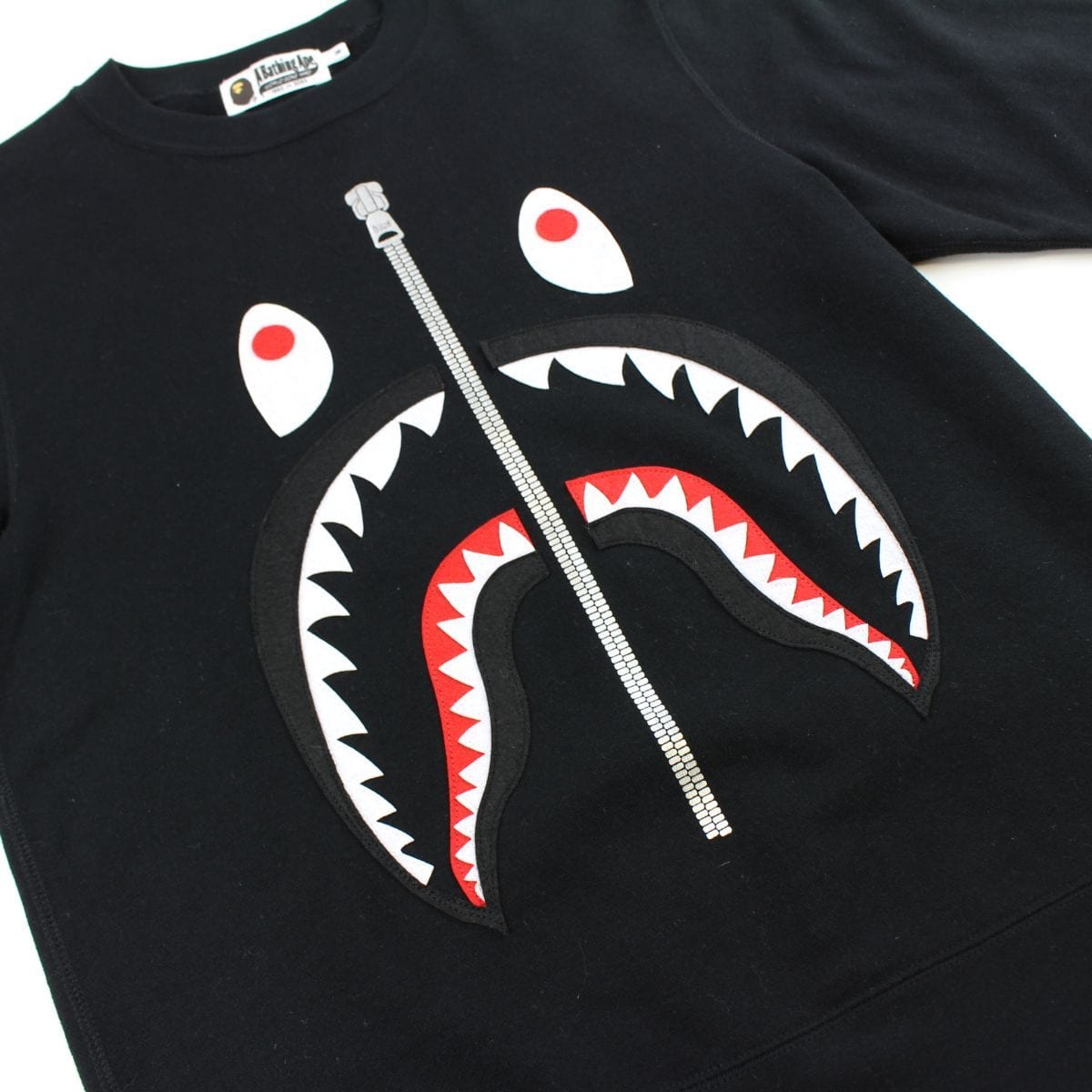 Bape Black Shark Face Crewneck - SaruGeneral